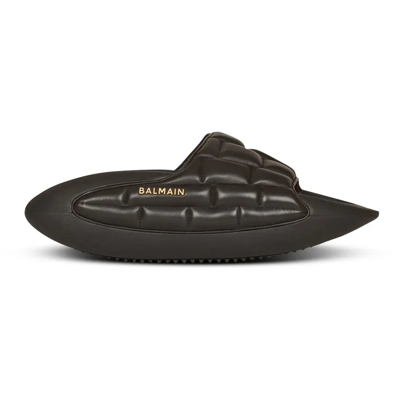 Balmain B-IT Mules Quilted Black (XM0VL299LWCN0PA)