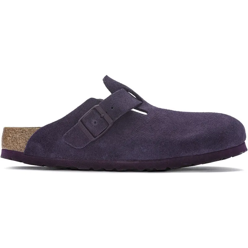 Birkenstock Boston Soft Footbed Suede Wine (Narrow) (1023542)