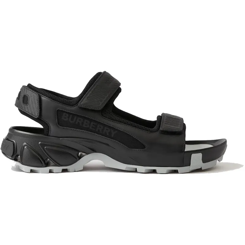 Burberry Arthur Sandal Black Leather (80642571)