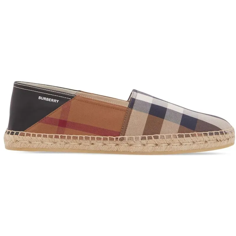 Burberry Check Espadrilles Birch Brown (8048198)