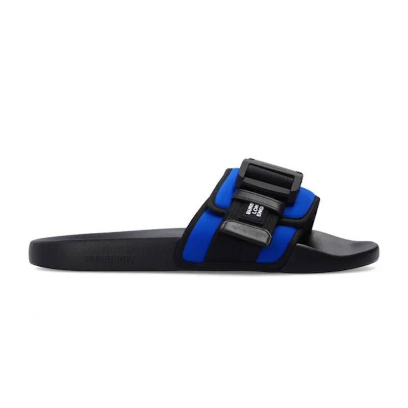 Burberry Fastener Slides Black Blue (8038831)