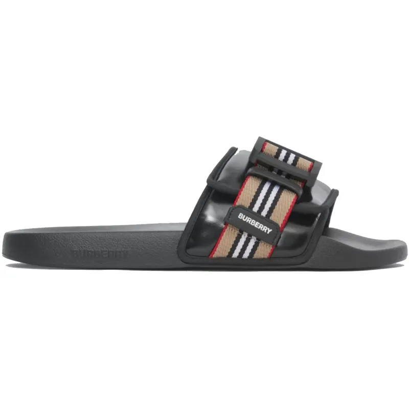 Burberry Fastener Slides Icon Stripe (Men’s) (8038946)