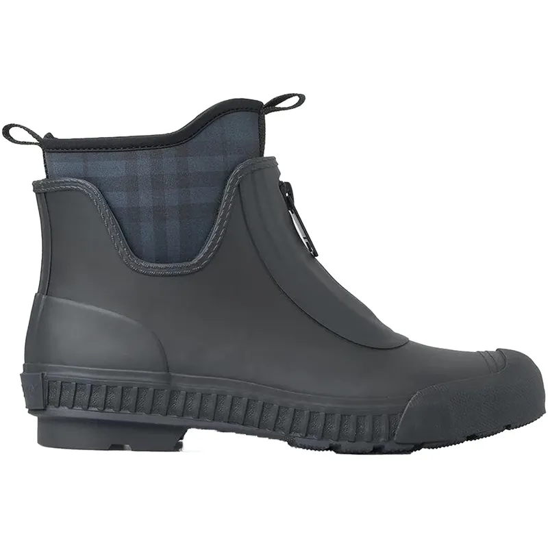 Burberry Flinton Rain Boots Black Charcoal Rubber (Women’s) (8045835)