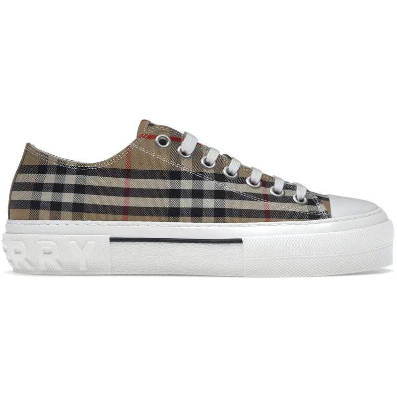 Burberry Vintage Check Cotton Sneakers Archive Beige White (80497451)
