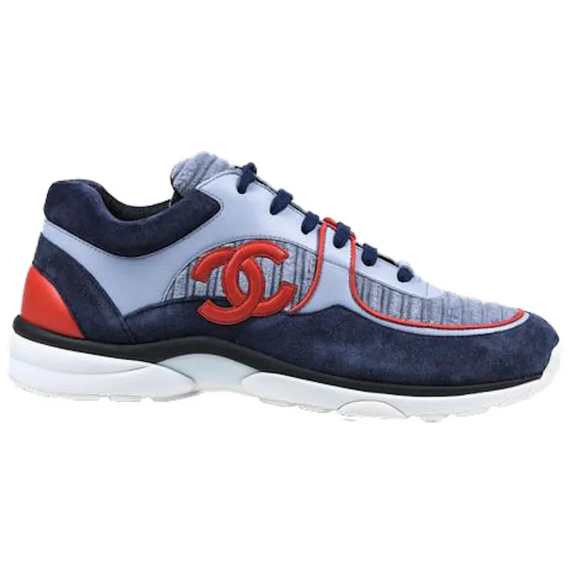 Chanel Low Top Trainer Navy Velvet (G34052 Y53119 K0860)