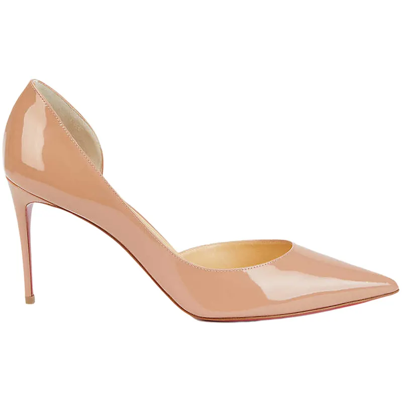 Christian Louboutin Iriza 85mm Pump Nude Patent Leather (3210565PK1A)