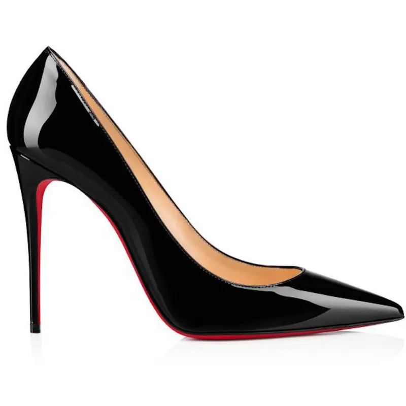 Christian Louboutin Kate 100mm Pump Black Patent Leather (3191411BK01)