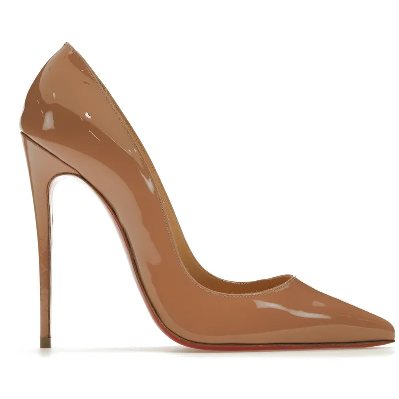 Christian Louboutin So Kate 120mm Pump Nude Patent Leather (3130694PK1A)