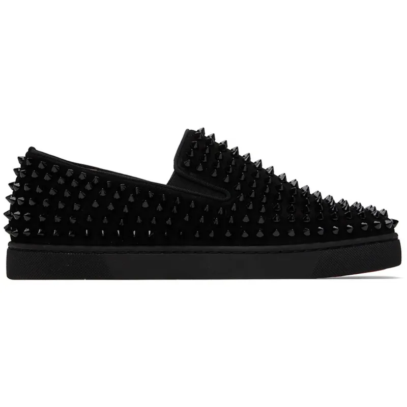 Christian Louboutin Spike Roller Boat Sneaker Black (1120387)