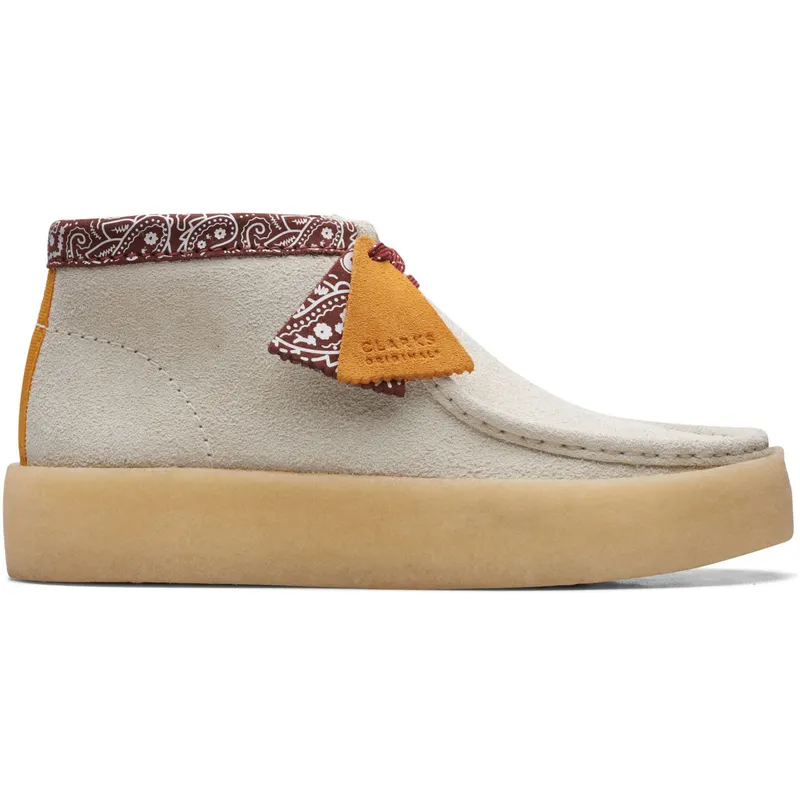 Clarks Originals Wallabee Cup Boot White Interest (26167977)
