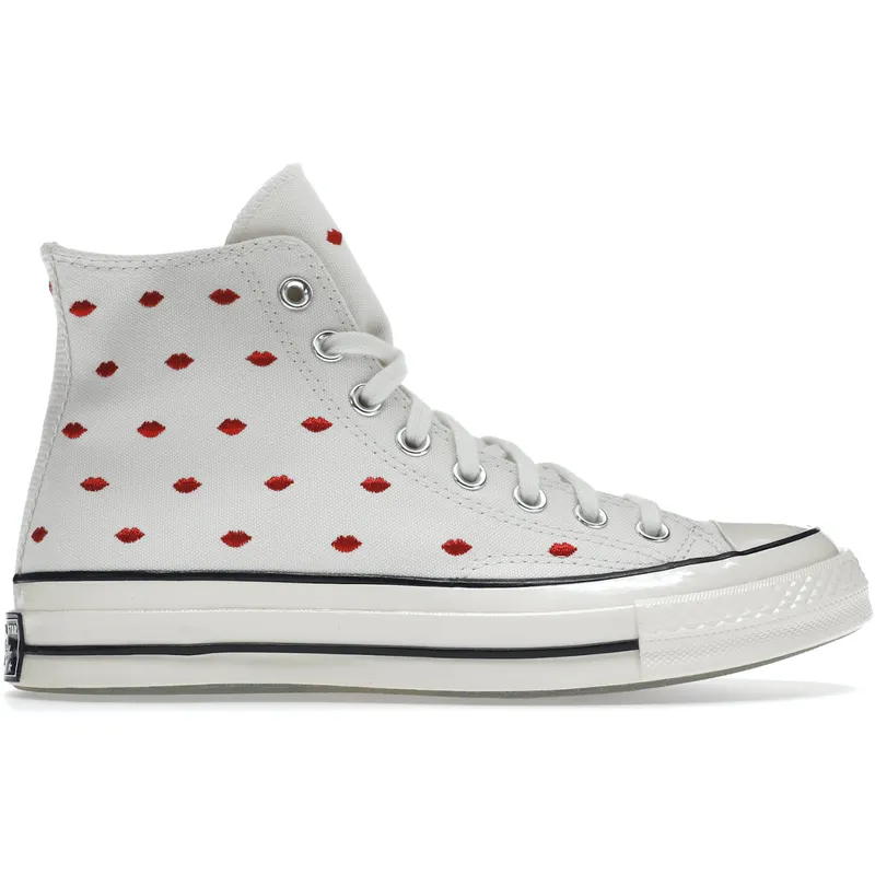 Converse Chuck Taylor All-Star 70 Hi Embroidered Lips Vintage White (A01601C)