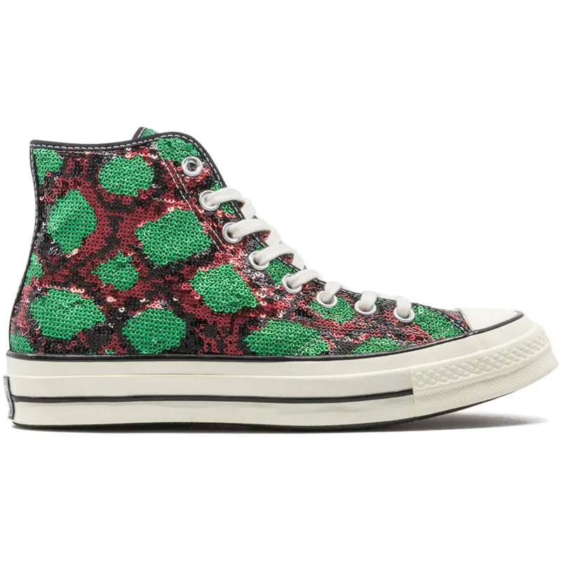 Converse Chuck Taylor All-Star 70 Hi Snake Pattern Red Green (166561C)