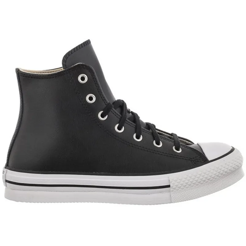 Converse Chuck Taylor All Star Eva Lift Hi Leather Black Natural Ivory (A02485C)