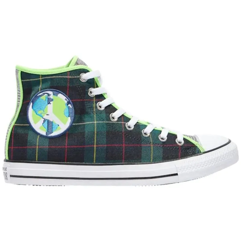 Converse Chuck Taylor All-Star Hi World Peace Green Red (167367F)
