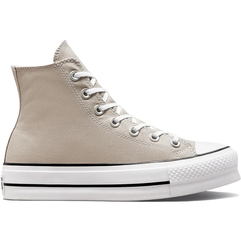 Converse Chuck Taylor All Star Lift Platform Seasonal Color Papyrus Black (Women’s) (A02432F / A02432C)