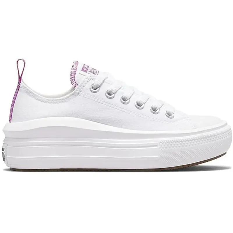 Converse Chuck Taylor All Star Move Platform White Pixel Purple (GS) (271717C)