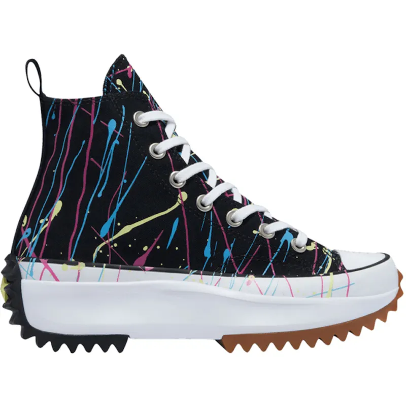 Converse Run Star Hike Hi Paint Splatter Black (Women’s) (571872C)