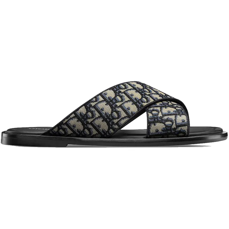 Dior Alias Sandals Blue Oblique (3SA126ZSA_H961)