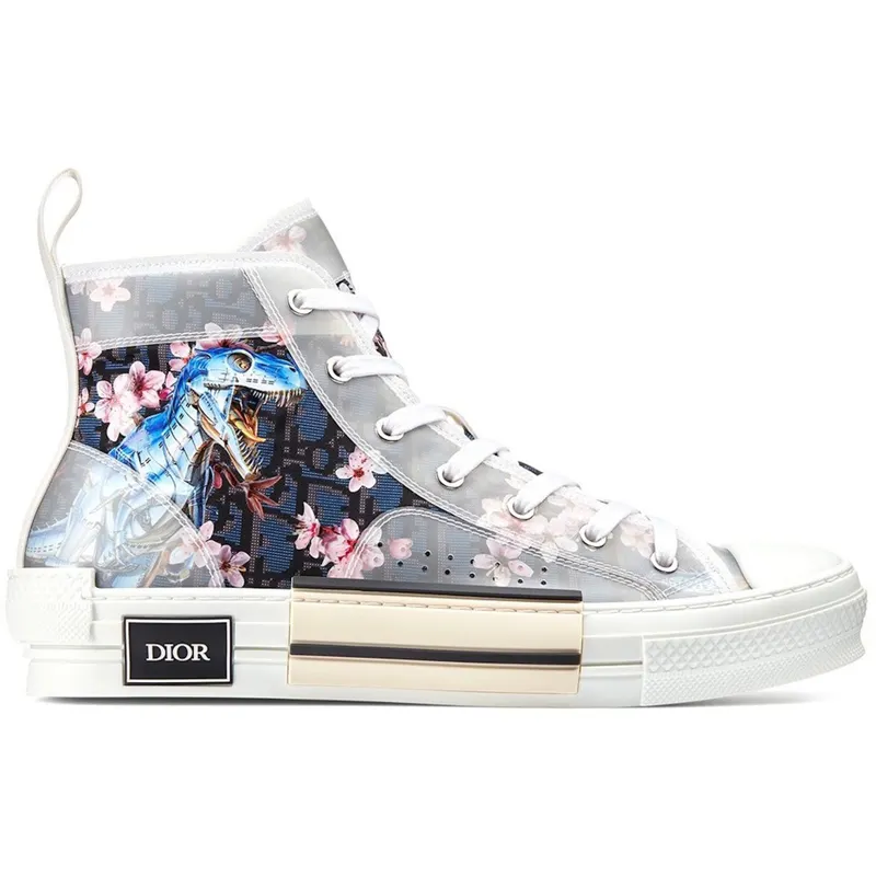 Dior B23 High Canvas Sorayama Dinosaur Navy (3SH118YQC_H563)