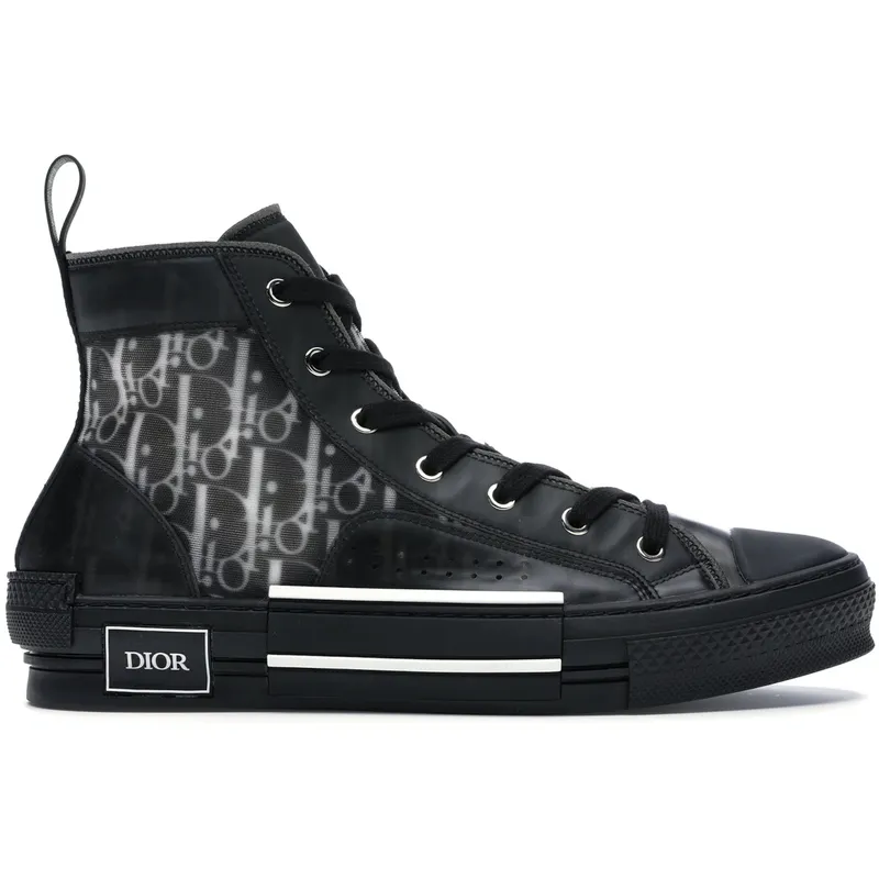 Dior B23 High Top Canvas Oblique Black (3SH118YJP_H960)