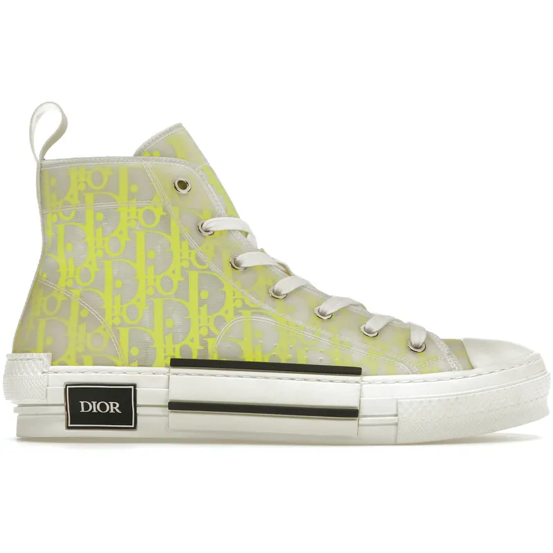 Dior B23 High Top White Yellow Oblique (3SH118YNT H160)
