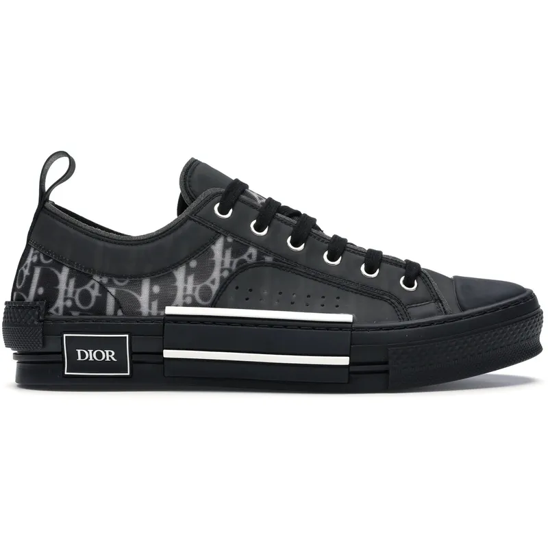 Dior B23 Low Top Canvas Oblique Black (3SN249YJP_H960)