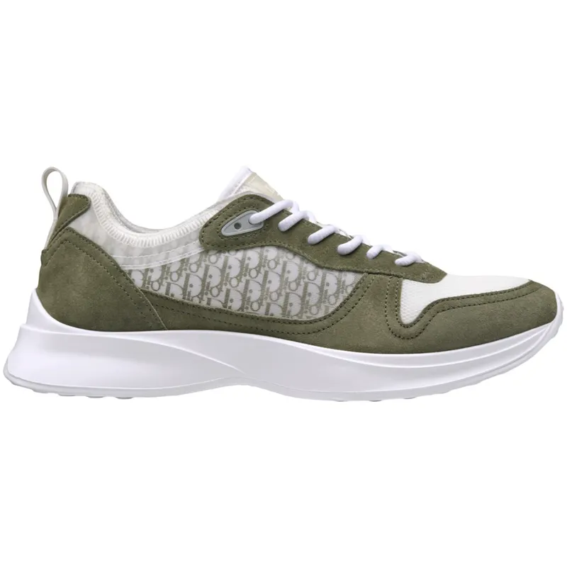 Dior B25 Low Top Olive White Olive Dior Oblique Jacquard (3SN283ZMI06639)