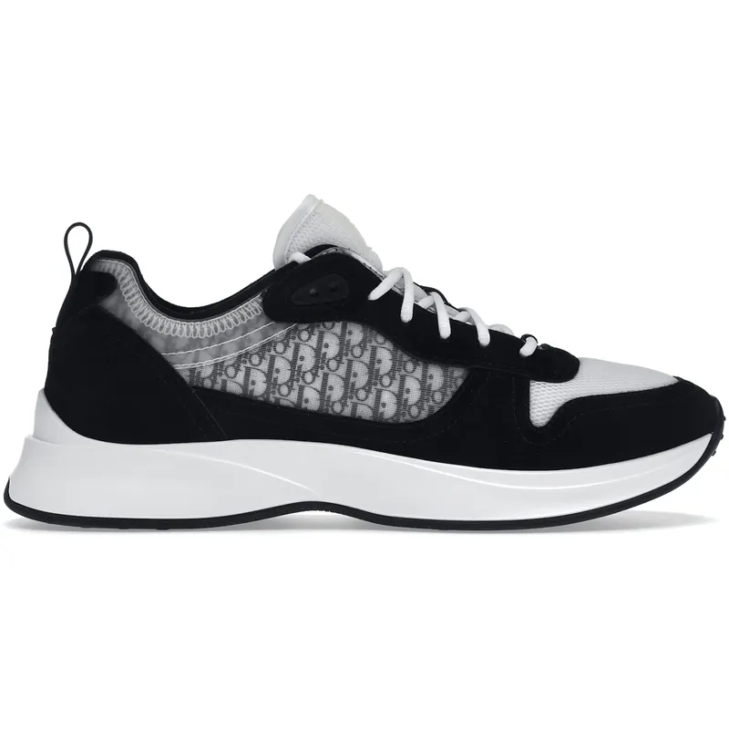 Dior B25 Oblique Runner Sneaker Black Suede (3SN259YUH_H960)
