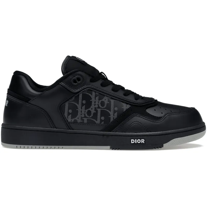 Dior B27 Low Black Dior Oblique Galaxy Leather Grey (3SN272ZPR_H969)