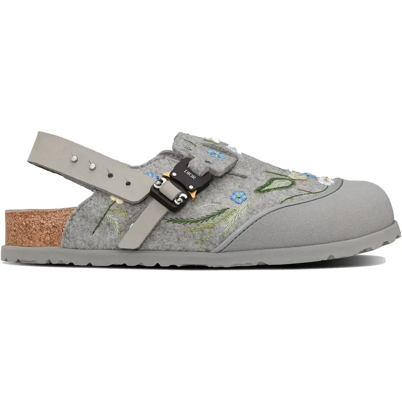Dior by Birkenstock Mule Tokio Felted Wool Flowers (3SA116ZSE_H866)