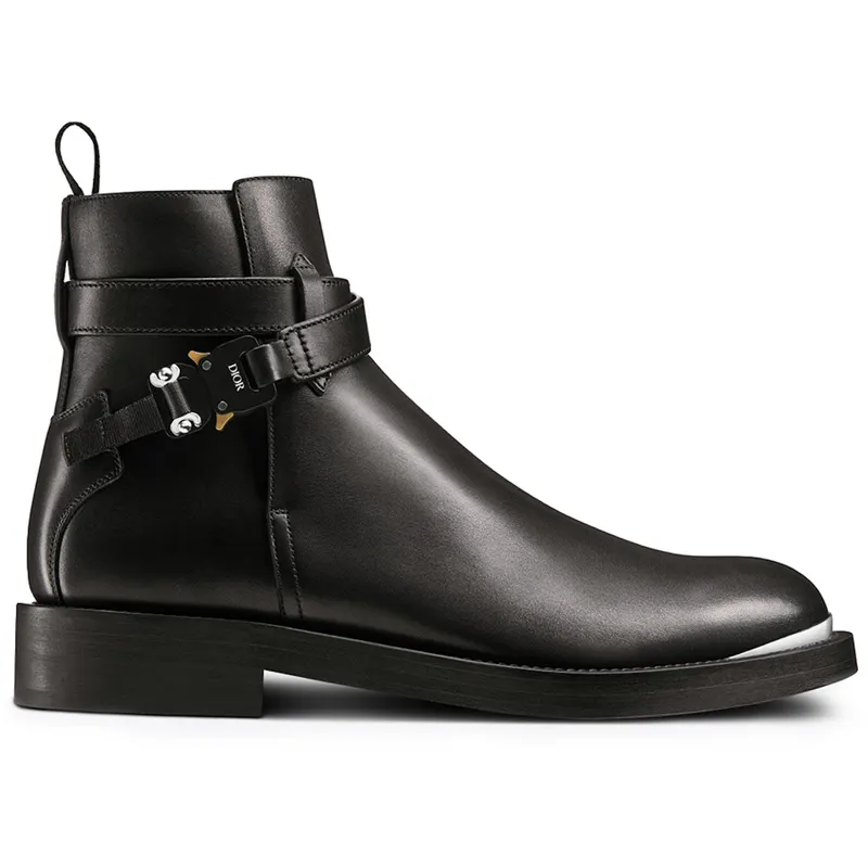 Dior Evidence Ankle Boot Black Smooth Calfskin (3BO239ZGK_H969)
