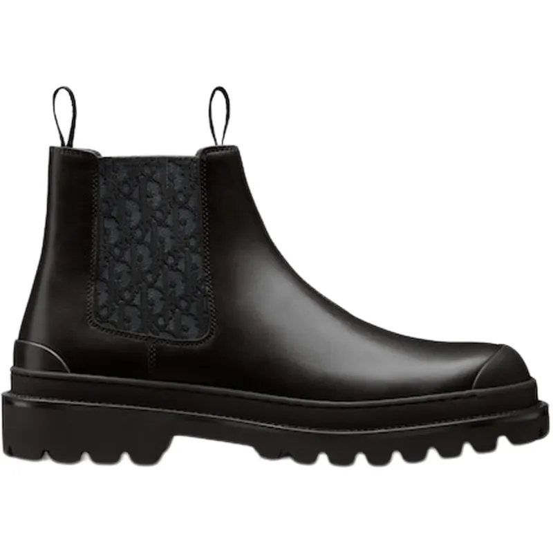 Dior Explorer Chelsea Boot Black Black Dior Oblique Motif (3BO287ZRO_H900)
