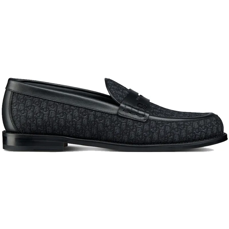 Dior Granville Loafer Black Canvas (3LO129ZUJ_H969)