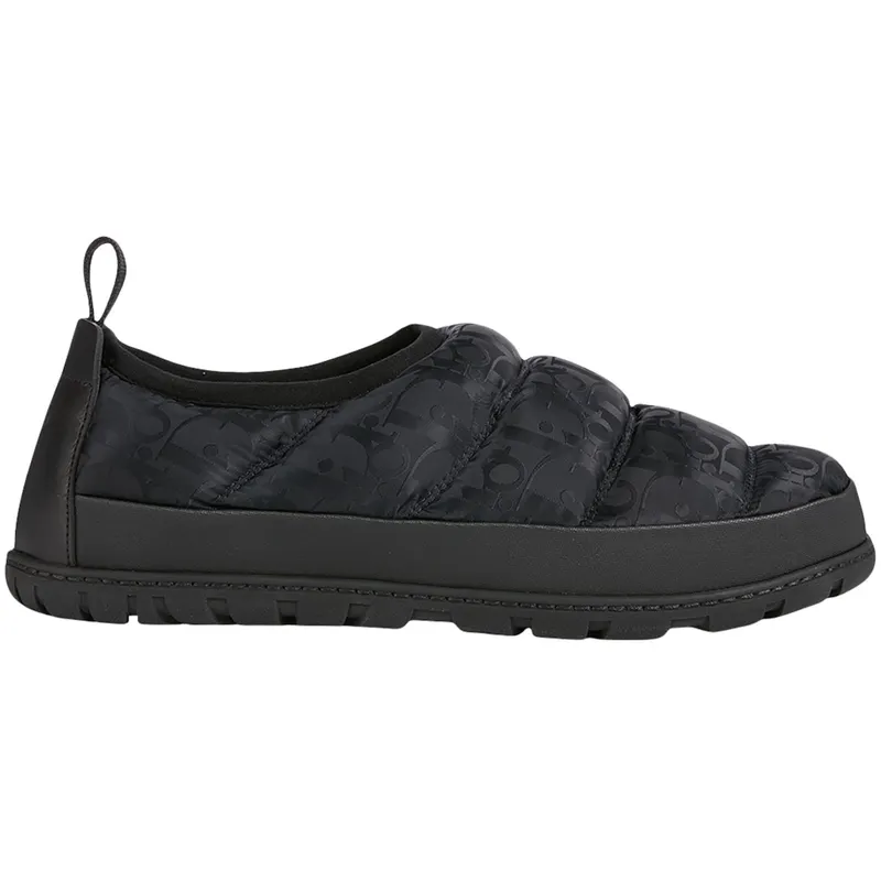 Dior Snow Slipper Black Oblique Technical Fabric (3SA089ZHN H969)