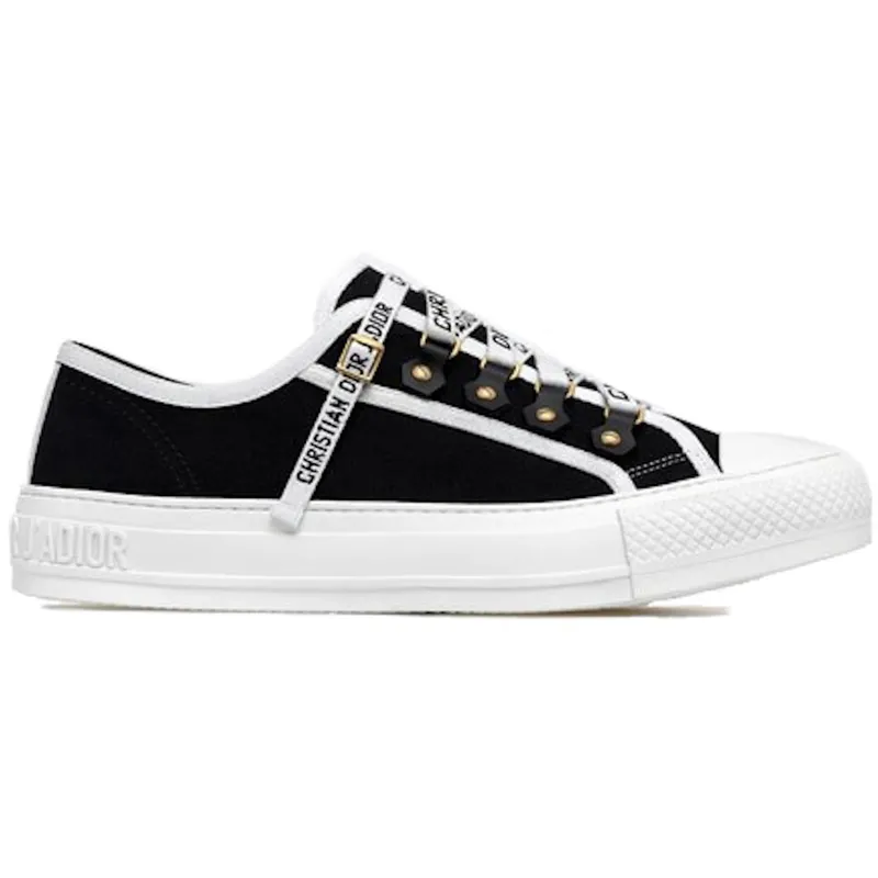 Dior Walk’N’Dior Low Top Black Canvas (Women’s) (KCK177CVA_S12X)