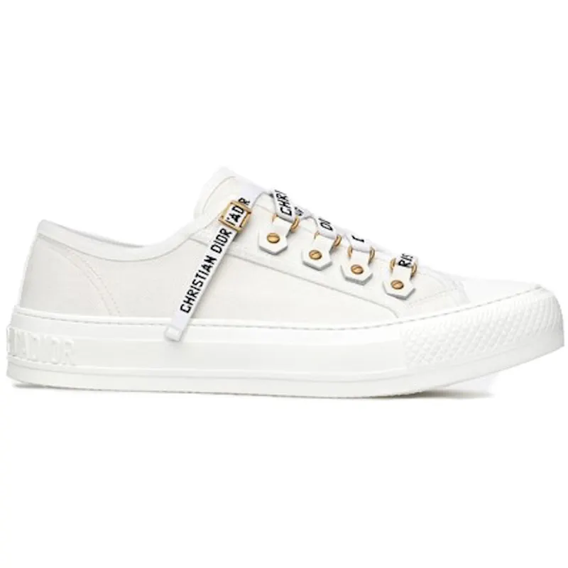 Dior Walk’N’Dior Low Top White Canvas (Women’s) (KCK177CVA_S06W)