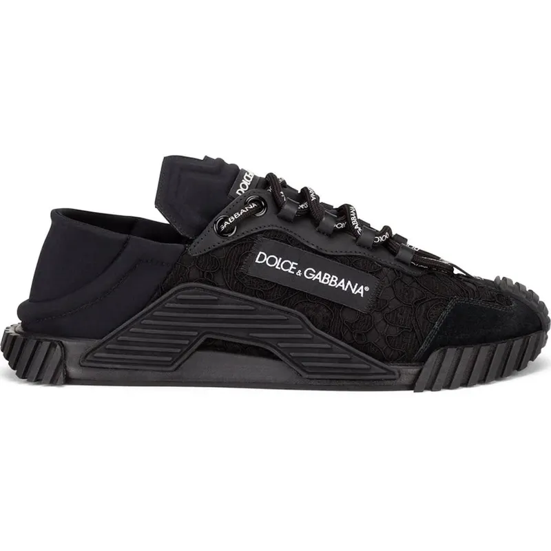 Dolce & Gabbana NS1 Low Top Black Lace (Women’s) (CK1837AX37280999)