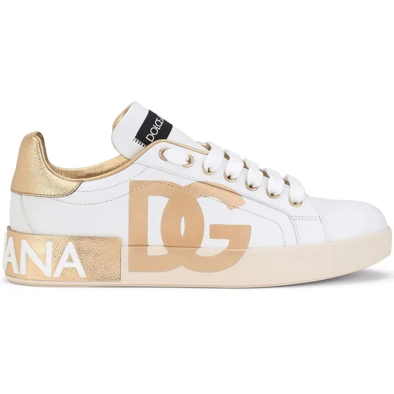 Dolce & Gabbana Portofino Logo Metallic Gold (Women’s) (CK1544B596089662)