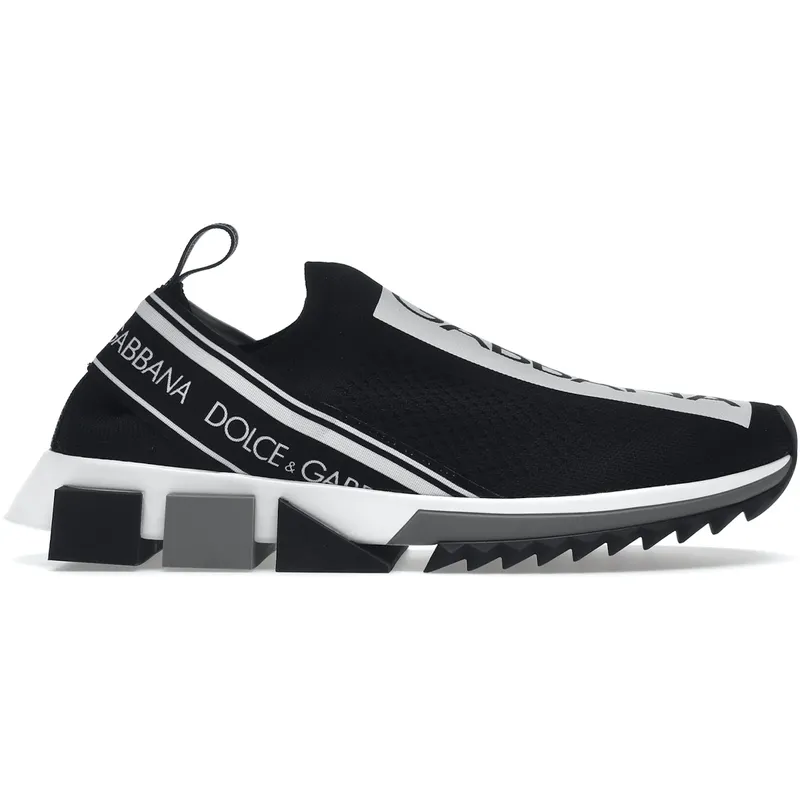 Dolce & Gabbana Sorrento Logo Slip On Black White (Women’s) (CK1595AH67789690)