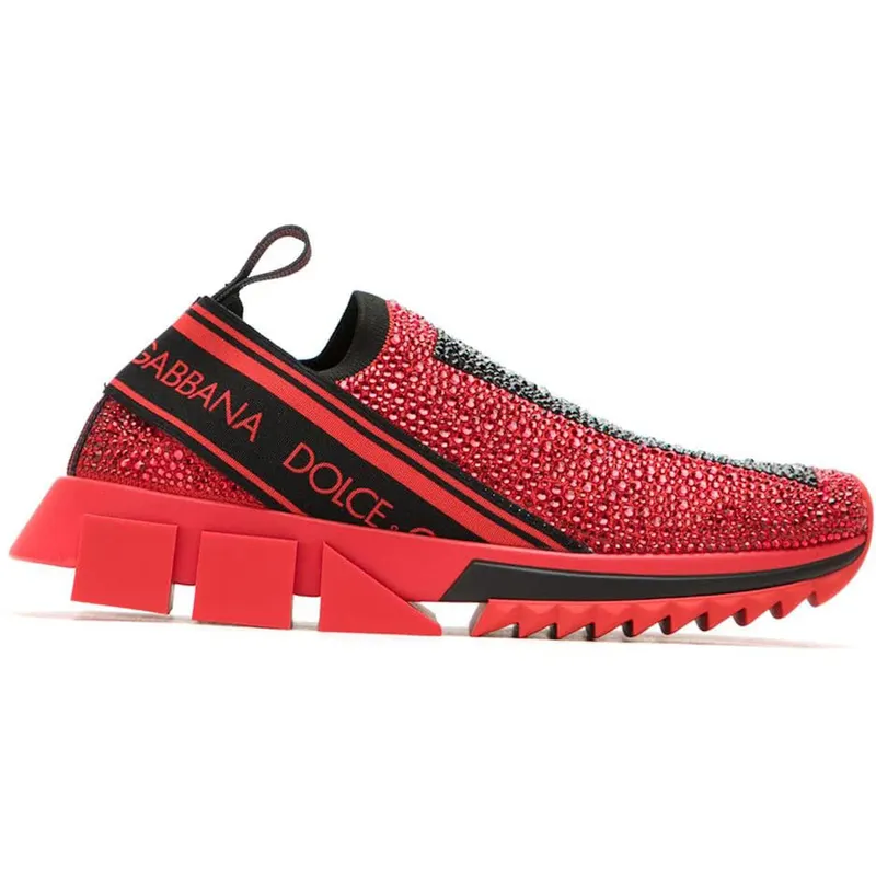 Dolce & Gabbana Sorrento Slip On Red Crystal (Women’s) (CK1644AZ28489854)