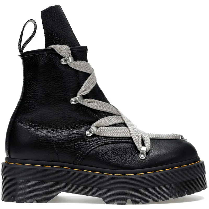 Dr. Martens 1460 Quad Leather Sole Pentagram Jumbo Lace Boot Rick Owens Black (DM02B3803 7001 09)