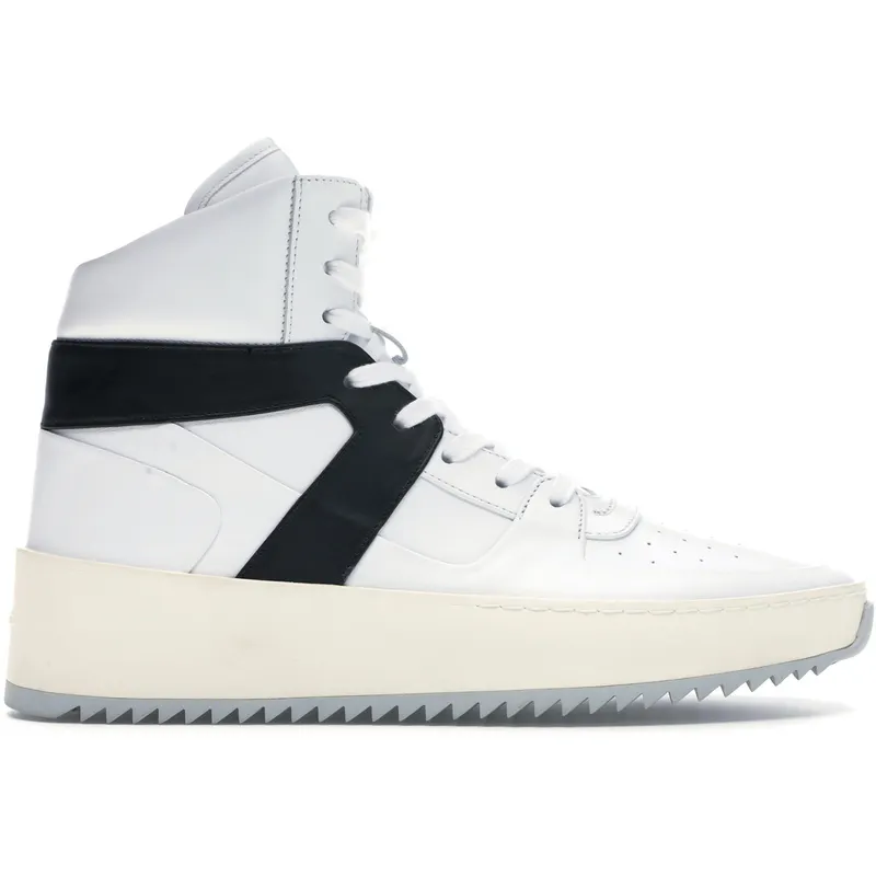 Fear Of God Basketball Sneaker Leather White Black (FG01S18U-LELE-0199)