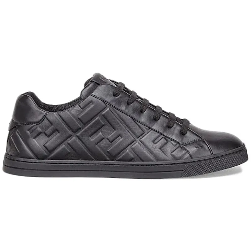 Fendi Leather Low Top Triple Black (7E1374ABNSF0ABB)