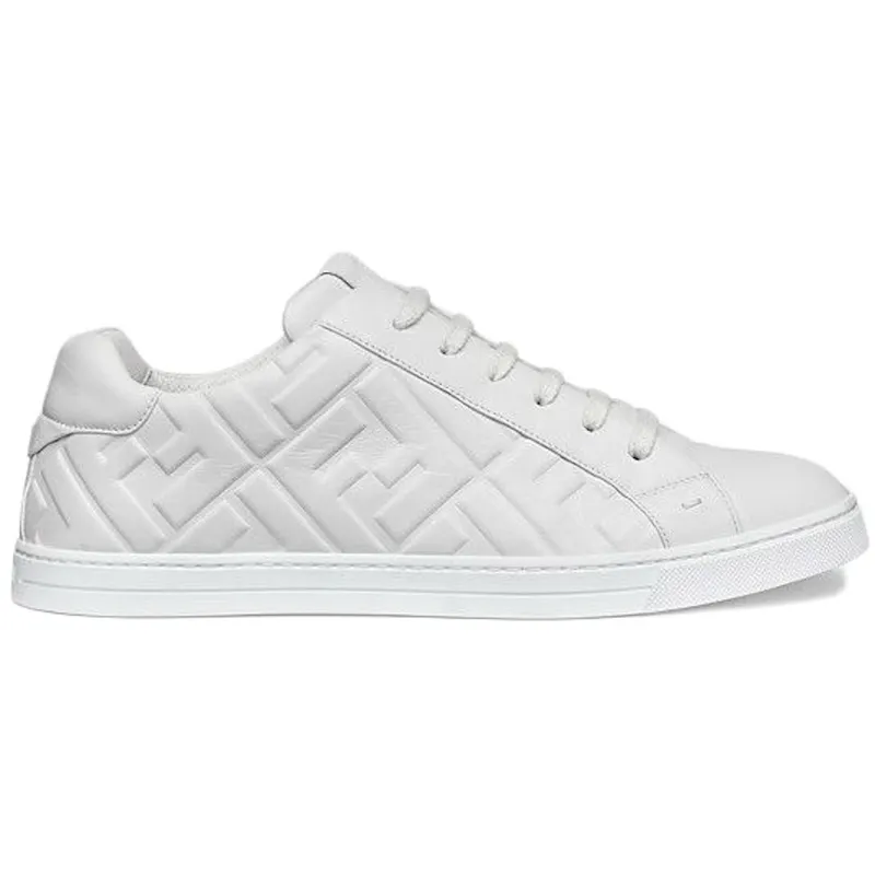 Fendi Leather Low Top Triple White (7E1374ABNSF16HF)
