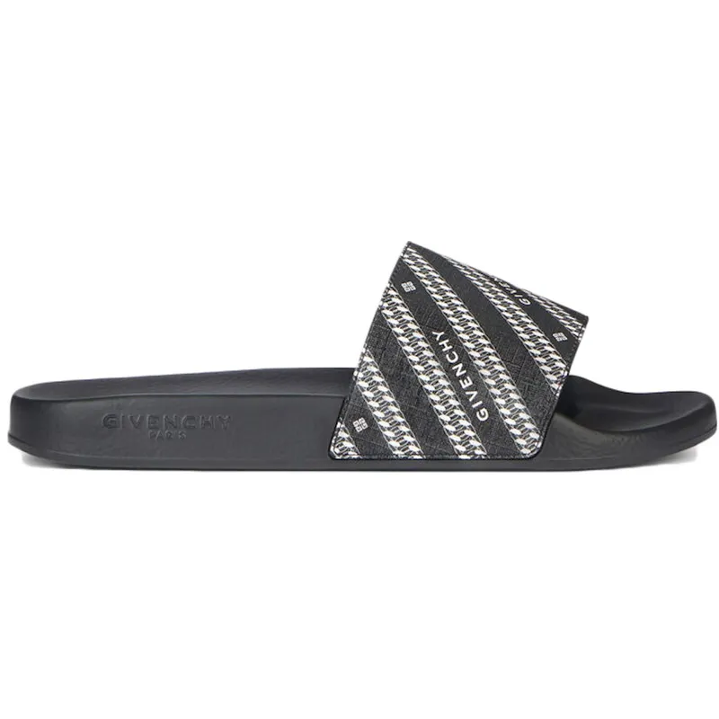 Givenchy Chain Flat Sandals Black (BH300YH0T8-004)