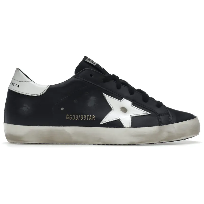 Golden Goose Super-Star Black White Leather (Women’s) (GWF00101F00032180203)