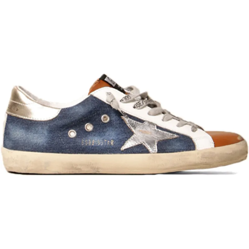 Golden Goose Super-Star Blue Denim Silver Tan (GMF00101.F000351.80311)