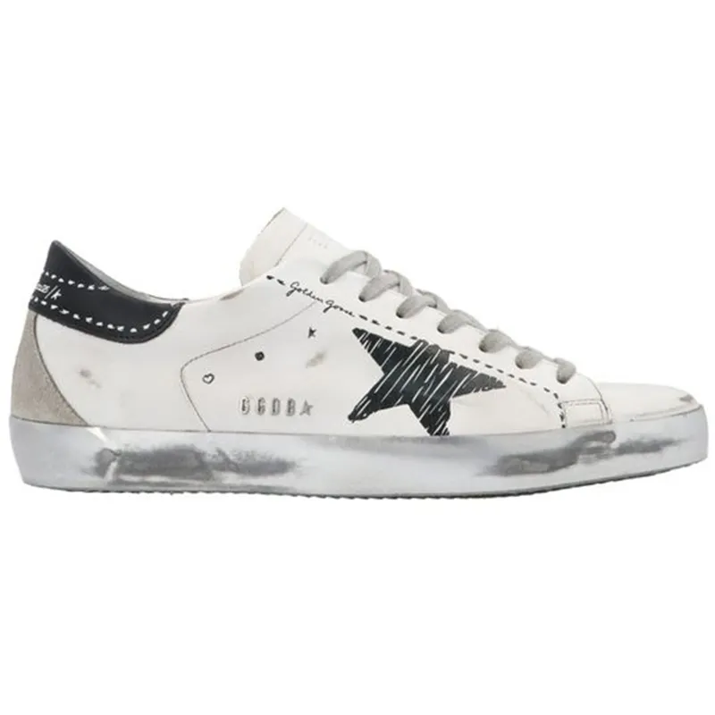 Golden Goose Super Star Metal Logo White Black Ice (GMF00102-F002090-10432)