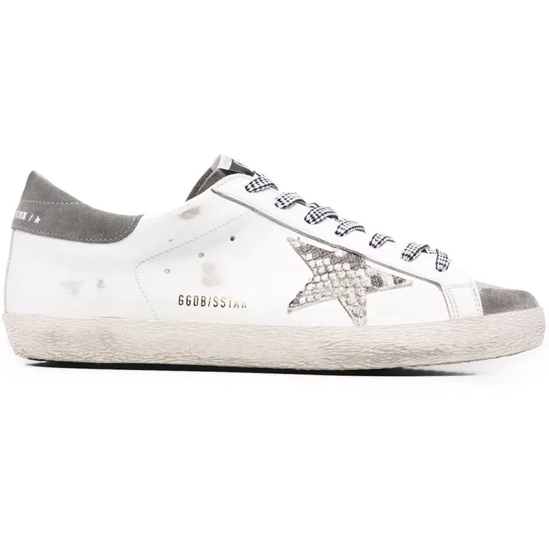 Golden Goose Super-Star White Grey Snakeskin (GMF00101F00204510772)