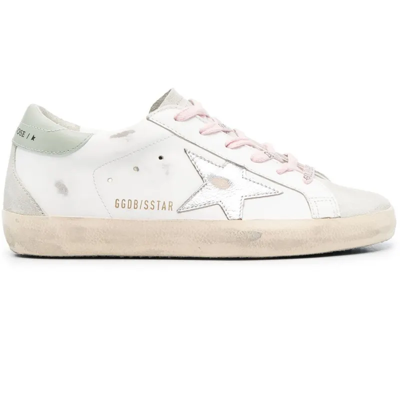 Golden Goose Super-Star White Ice Silver Aquamarine (Women’s) (GWF00102.F004782.82379)